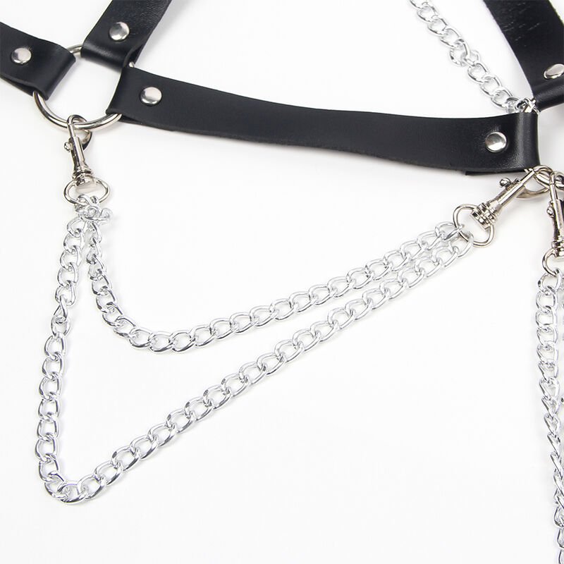 Subblime - Soutien-Gorge Harnais Avec Chaîne Détail Taille Unique | SexDelice – Image 6