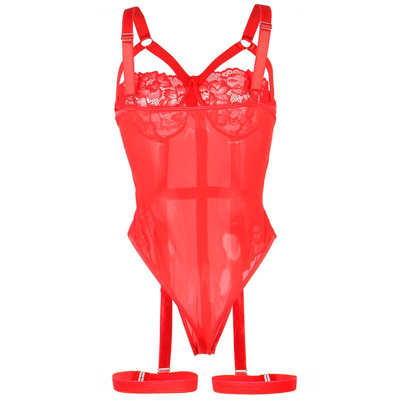 Subblime - Teddy Avec Jarretière Détail Poitrine Rouge L/xl | SexDelice – Image 6