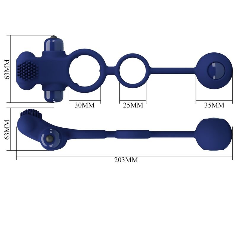 PRETTY LOVE - REMINGTON DOUBLE ANNEAU VIBRANT AVEC PLUG BLEU – Image 7