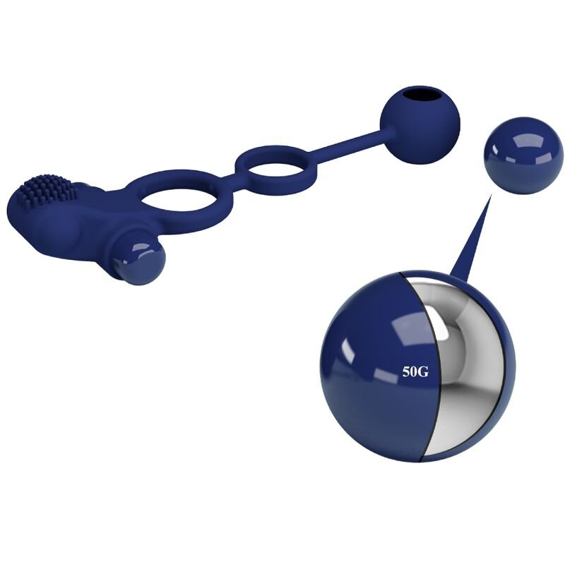 PRETTY LOVE - REMINGTON DOUBLE ANNEAU VIBRANT AVEC PLUG BLEU – Image 10