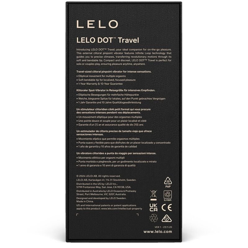 LELO - DOT TRAVEL STIMULATEUR DE CLITORIS VIOLET – Image 4