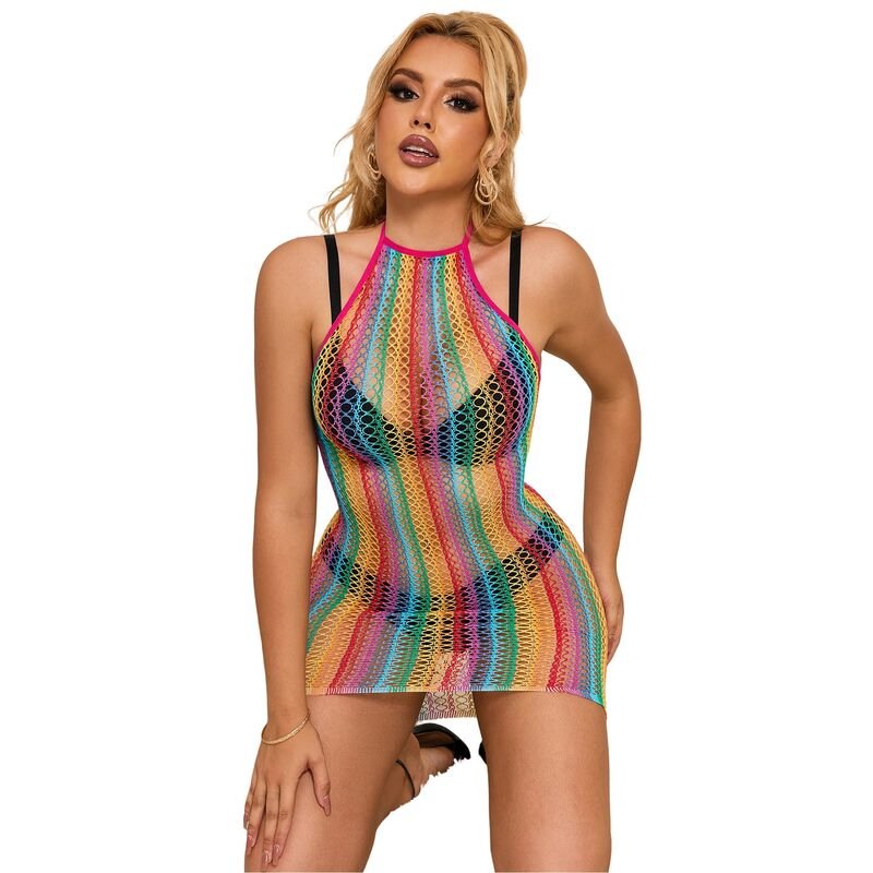 Subblime - 952341 Robe Réseille Arc-En-Ciel Taille Unique | SexDelice – Image 4