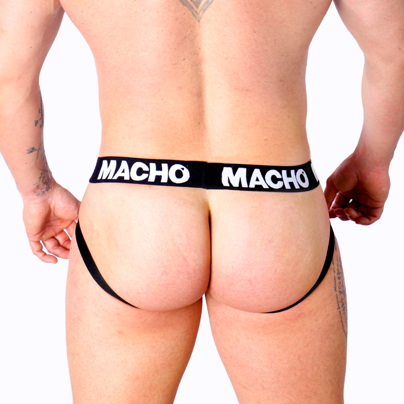 MACHO - MX25NC JOCK CUIR NOIR L – Image 5