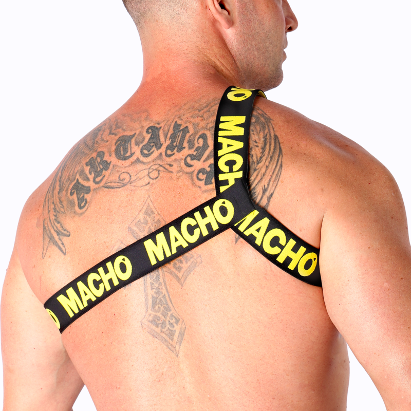 Macho - Harnais Romain Jaune L/xl | SexDelice – Image 4