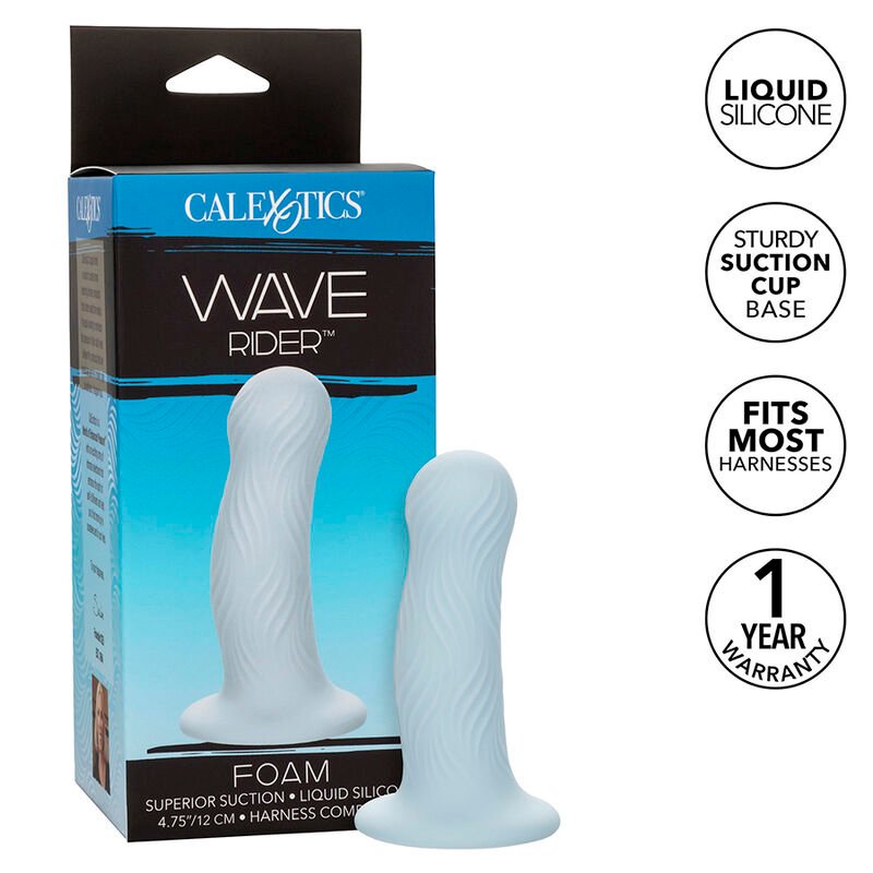 CALEXOTICS - WAVE RIDER PLUG ANAL EN MOUSSE BLEU – Image 2