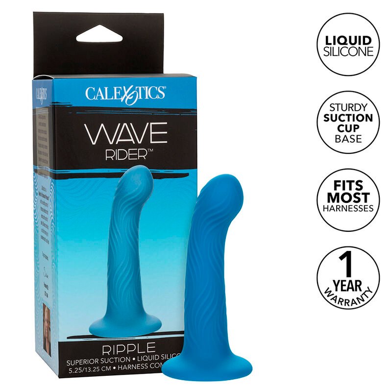 CALEXOTICS - WAVE RIDER PLUG ANAL RIPPLE BLEU – Image 2