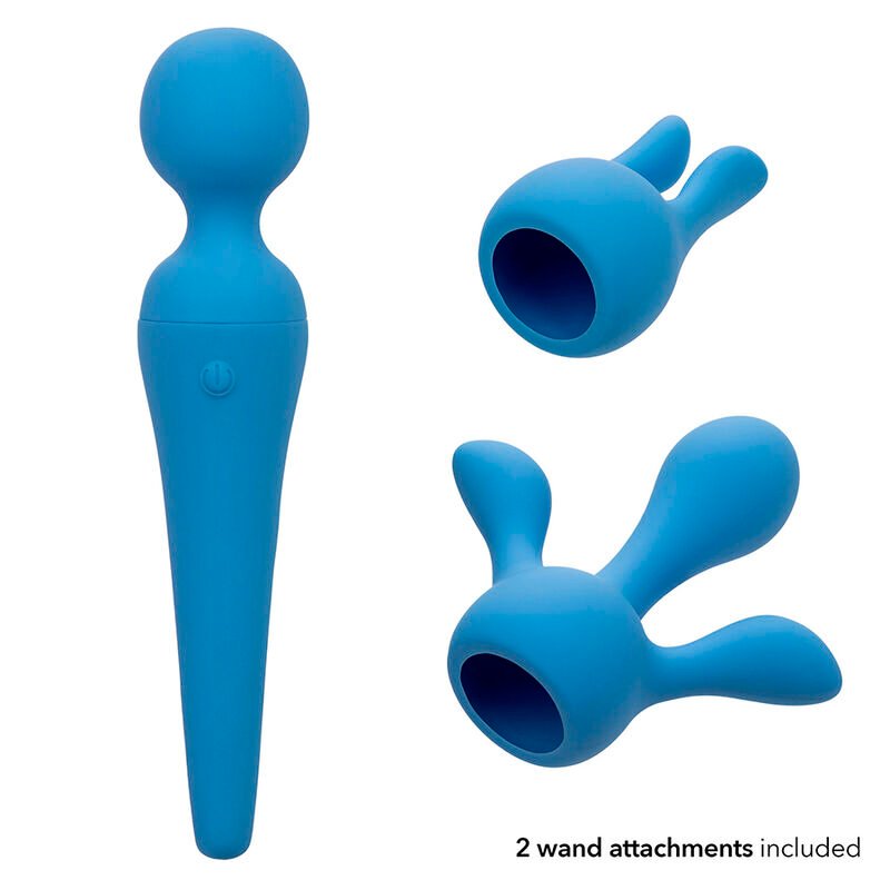 CALEXOTICS - COUTURE KIT VIBRATEUR WAND 10 VIBRATIONS BLEU – Image 7