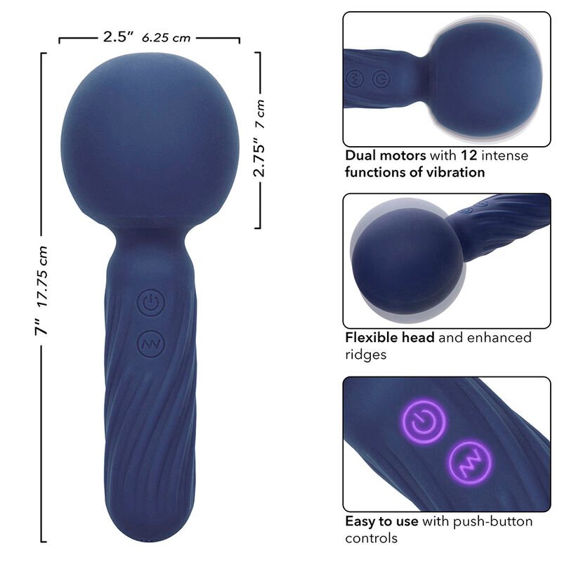 CALEXOTICS - CHARISMA SEDUCTION MASSEUR 12 FONCTIONS 17,75 CM X 6,25 CM VIOLET – Image 8
