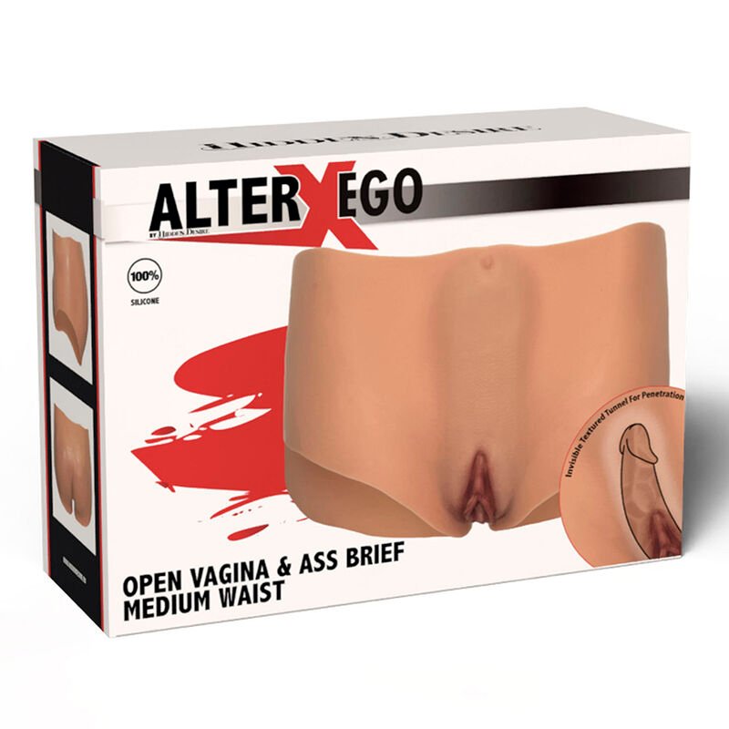 HIDDEN DESIRE - ALTER EGO VAGIN OUVERT ET CUL SLIP TAILLE MOYENNE CHAIR – Image 8