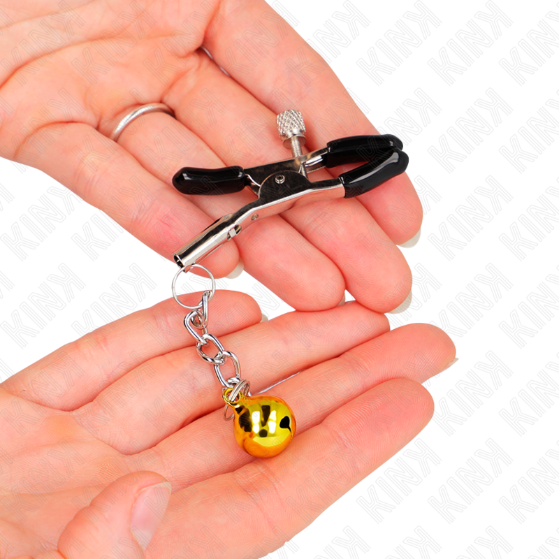 Kink - Pinces À Meton Pendentif Jingle Bell Or 6 CM | SexDelice – Image 4