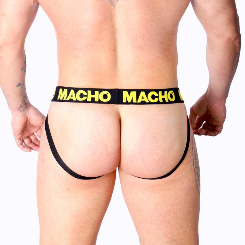 MACHO - MX25A JOCK LYCRA JAUNE XL – Image 5