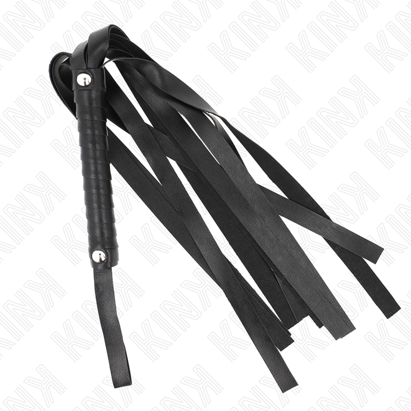 Kink - Fouet À Queue Large Noir 48,5 CM | SexDelice