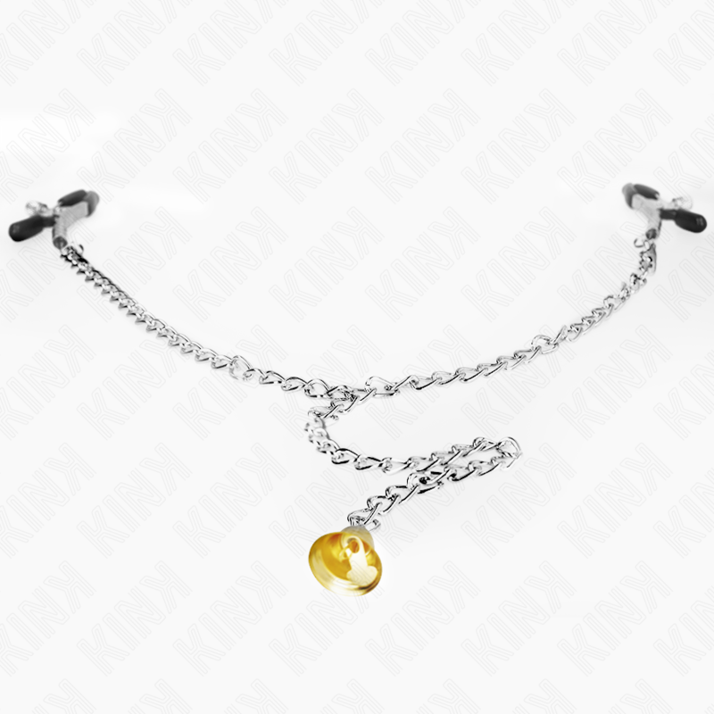 Kink - Pinces À Téléton Chaîne Avec Pendentif Corne 30 CM | SexDelice – Image 4