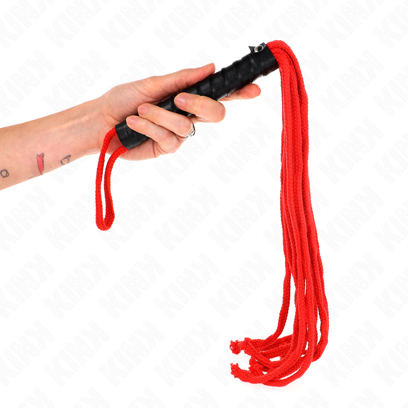 KINK - FOUET CORDE ROJO 56 CM – Image 4
