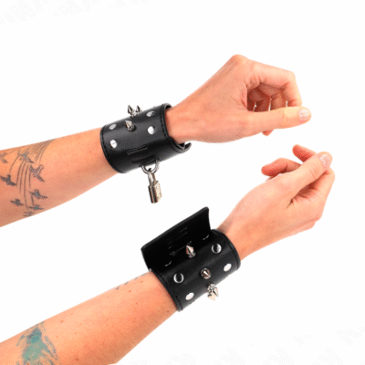 Kink - Appareils-Poignets Punk Avec Pointes 25 X 6 CM | SexDelice