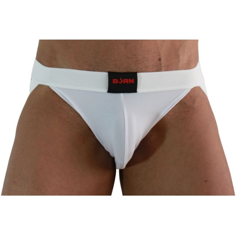 BURN - 007 JOCK LYCRA BLANC S – Image 2