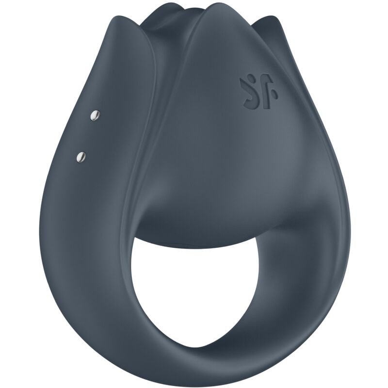 SATISFYER - PERFECT PAIR 2 MULTIVIBRATEUR 2 EN 1 ANNEAU PÉNIS ET STIMULATEUR DE DOIGTS GRIS – Image 4