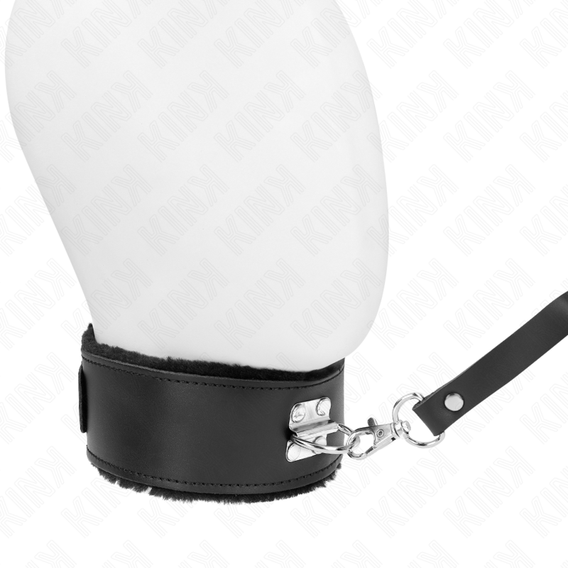 Kink - Collier Avec Ceinture 116 CM Avec Bracelet En Cuir Noir Ajustable 40-48 CM X 6 CM | SexDelice – Image 3