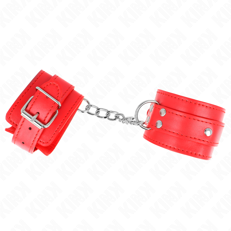 Kink - 3 Appareils-Poignets Ajustables Rouge 17,5-25 CM X 6 CM | SexDelice – Image 3