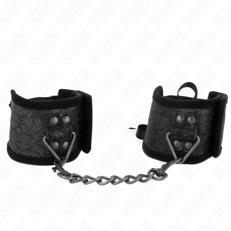 Kink - Retenues-Poignets Scandal Détails Dentelle Noire 24,5 CM X 6,5 CM | SexDelice