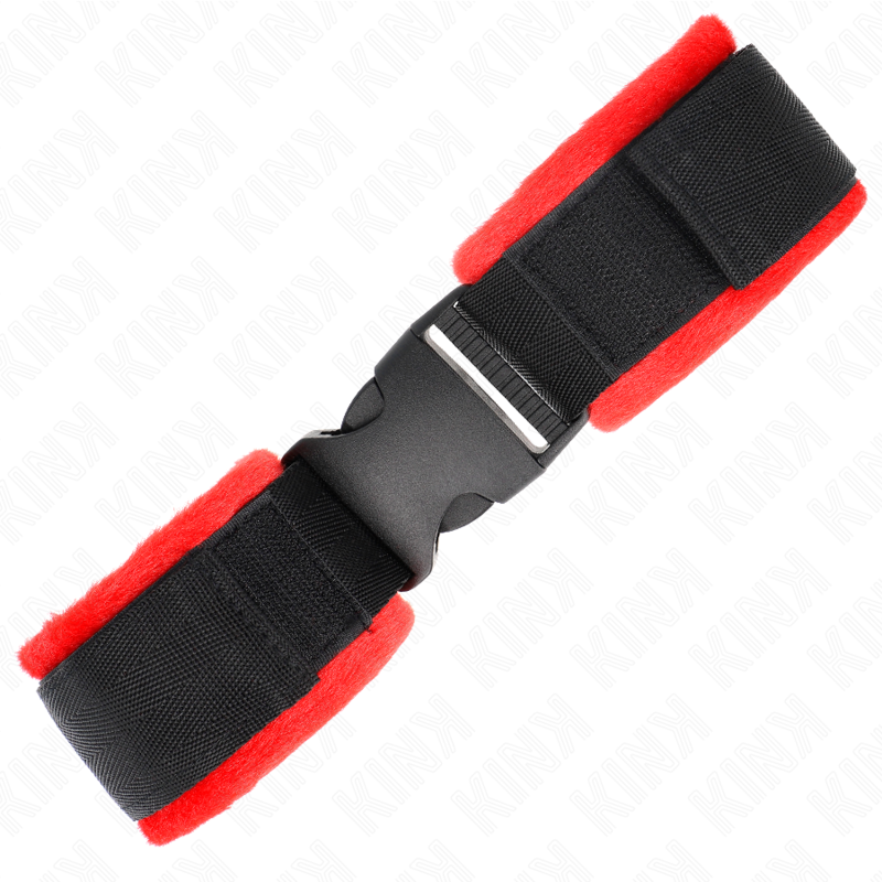 Kink - Appareils-Poignets À Crochet Et Boucle En Nylon Noir Modèle 1 Ajdustable 25-35 CM X 6 CM | SexDelice – Image 3