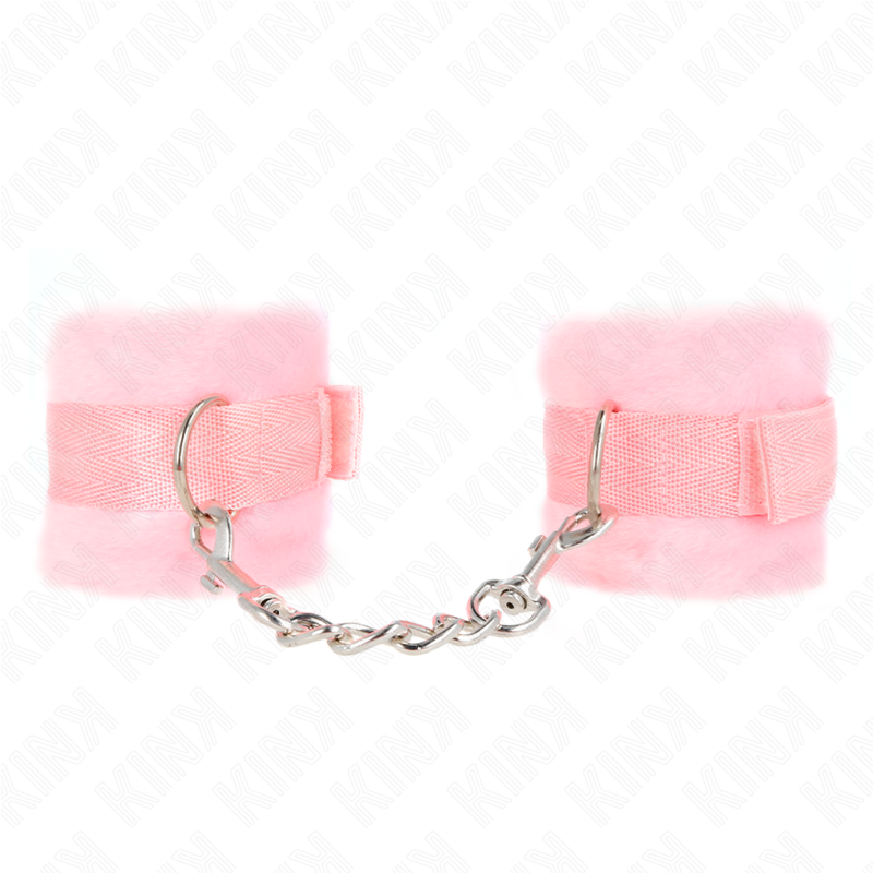 Kink - Manchettes Débutant En Fourrure Rose 30 X 7 CM | SexDelice