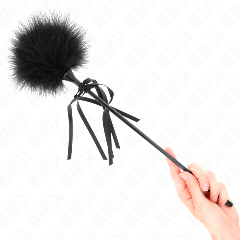 KINK - PLUMES CHACOUILLÉES AVEC NŒUD 35 CM – Image 3