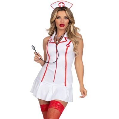 Leg Avenue - Costume D'Infirmière En Chef Blanc S/m | SexDelice