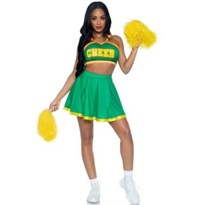 Leg Avenue - Costume Pom-Pom Girls Vert S/m | SexDelice