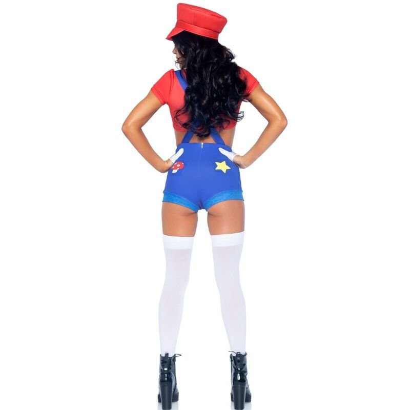 LEG AVENUE - COSTUME SEXY MARIO BROS ROUGE/BLEU M – Image 4