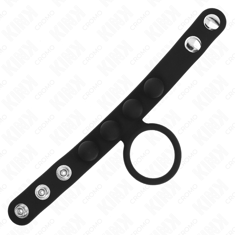 Kink - Anneau Pénis En Cuir 3,5 CM Avec Fermeture À Pression 23 X 2 CM | SexDelice – Image 5