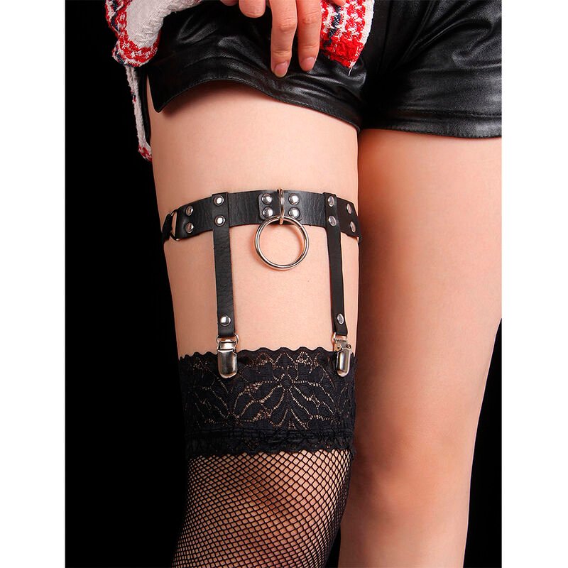 Subblime - 953744 Jarretelle Punk En Cuir Ajustable Noir Taille Unique | SexDelice – Image 15