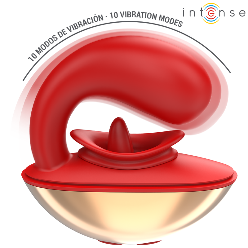 Intense - Vibrateur & Stimulateur Mariah En Forme De U 10 Vibrations Rouge | SexDelice – Image 3