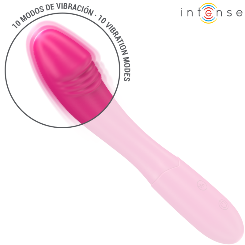 Intense - Belinda Vibrateur 19 CM Flexible 10 Vibrations Rose | SexDelice – Image 4