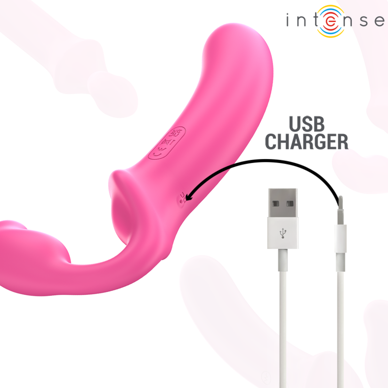 Intense - Amy Double Vibrateur 20 CM Rose Télécommande | SexDelice – Image 7