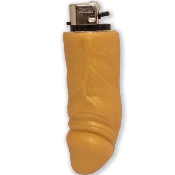 Diablo Picante - Briquet Rechargeable En Forme De Pénis Doré | SexDelice