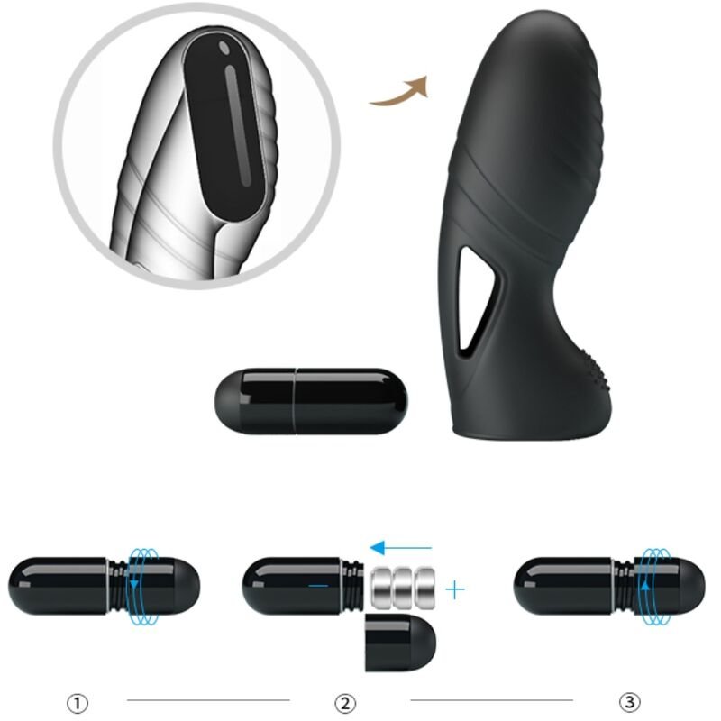 Pretty Love - Alan Vibrateur De Doigts En Silicone Noir | SexDelice – Image 9