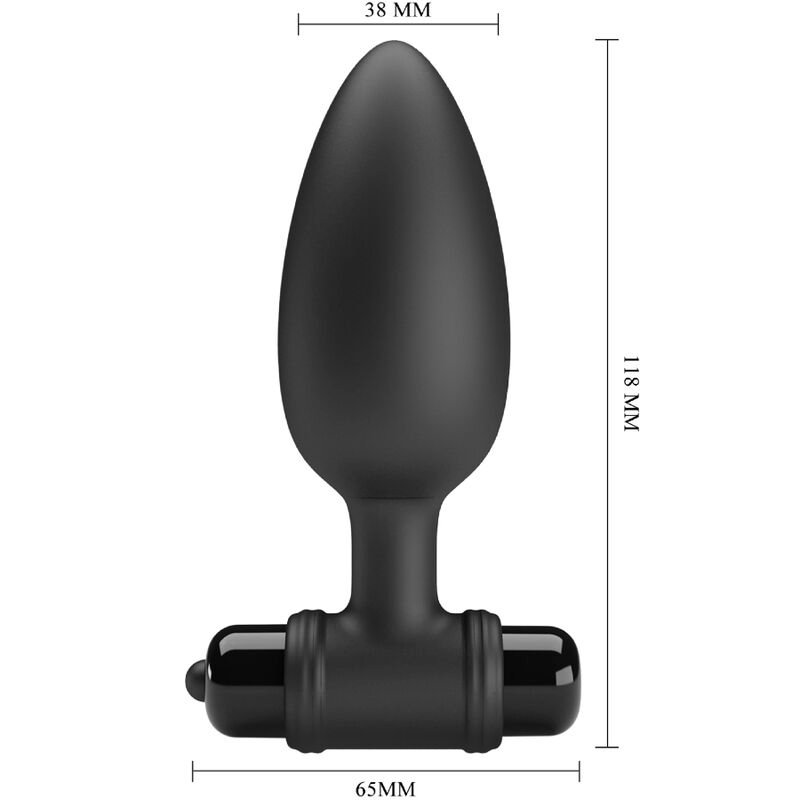 PRETTY LOVE - VIBRA BUTT PLUG 2 PLUG ANAL 10 VIBRATIONS NOIR – Image 4