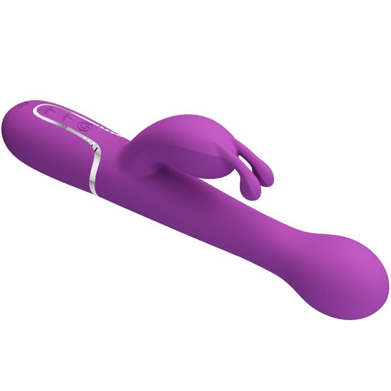 PRETTY LOVE - VIBRATEUR LAPIN MULTIFONCTION 3 EN 1 DEJON VIOLET – Image 5