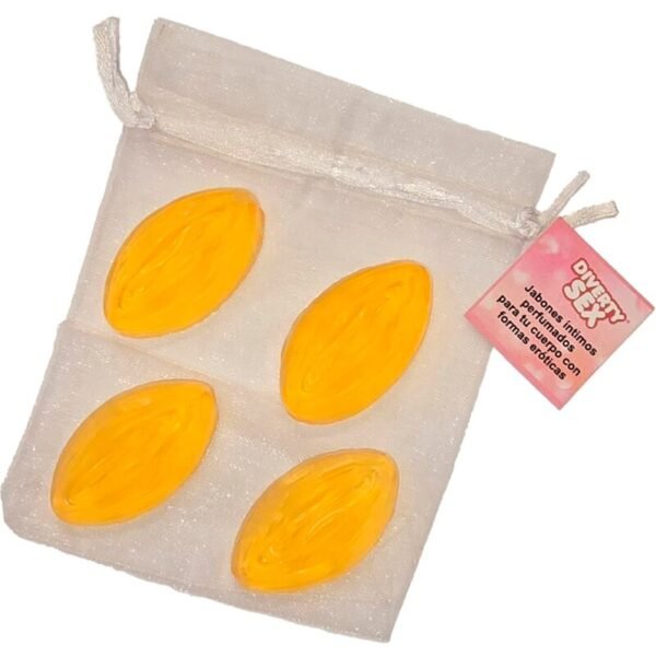 Diablo Picante - 4 Mini Savons En Forme De Vagin Jaunes | SexDelice