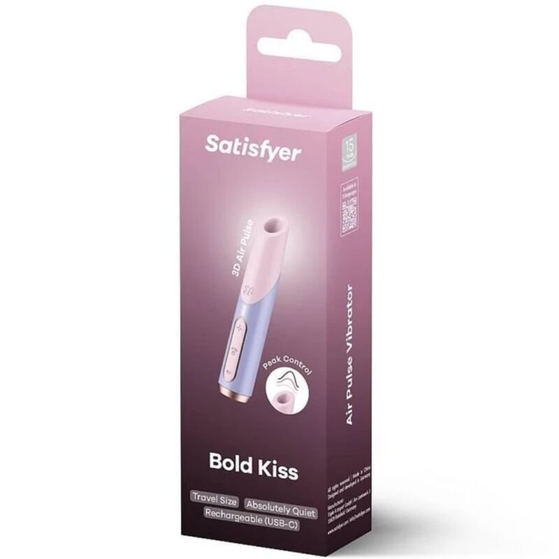 SATISFYER - BOLD KISS WAVE STIMULATEUR DE CLITORIS ROSE / VIOLET – Image 3