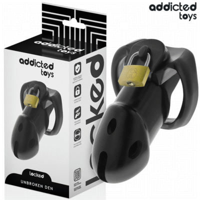 Addicted Toys Locked - Cage À Pénis Unbroken Den 9,8 CM | SexDelice