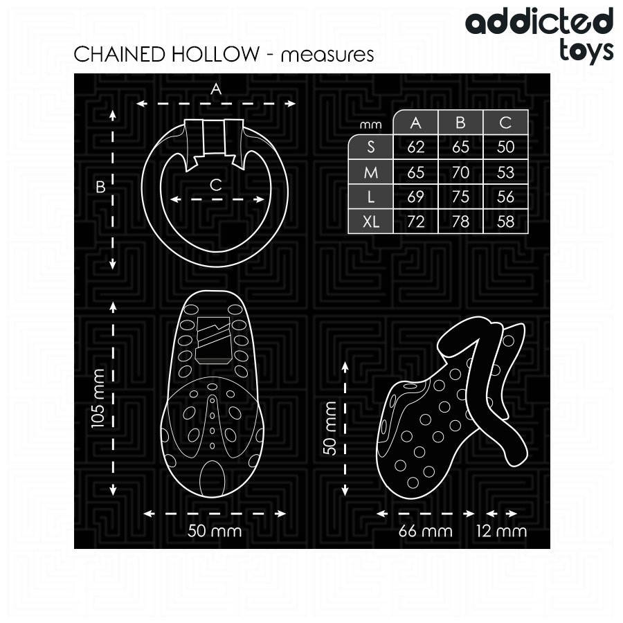 ADDICTED TOYS LOCKED - À PÉNIS CREUSE ENCHAÎNÉE 10,5 CM – Image 6