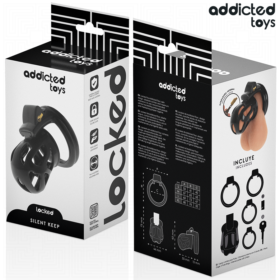 Addicted Toys Locked - Cage À Pénis Silencieuse 7,5 CM | SexDelice – Image 7