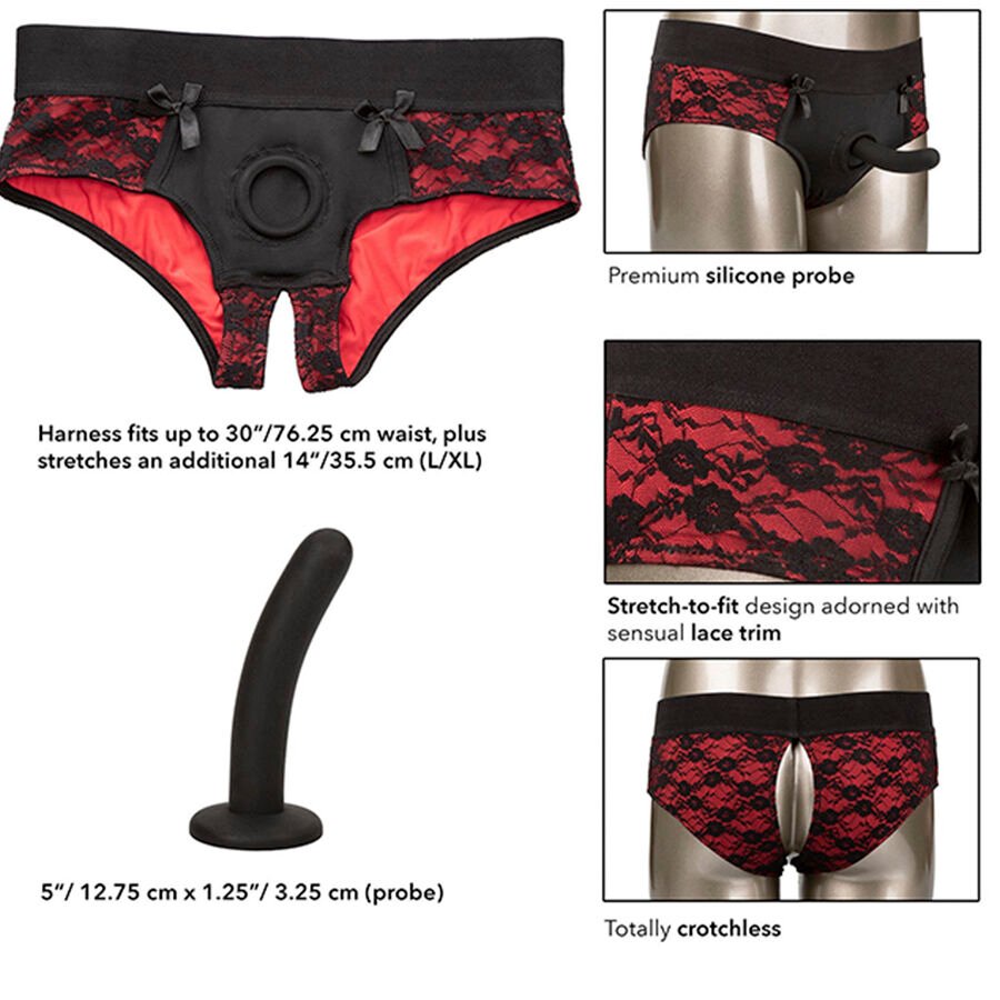 Calexotics - Scandal Ensemble De Culottes Sans Entrejambe Avec Gode Taille L/xl | SexDelice – Image 7