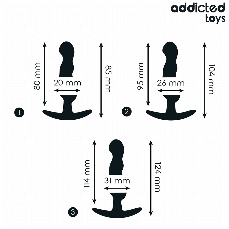 ADDICTED TOYS - LOT DE 3 PLUG ANAL MODÈLE 1 – Image 5