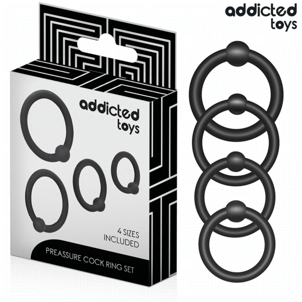 ADDICTED TOYS - LOT D'ANNEAUX EN SILICONE À PRESSION