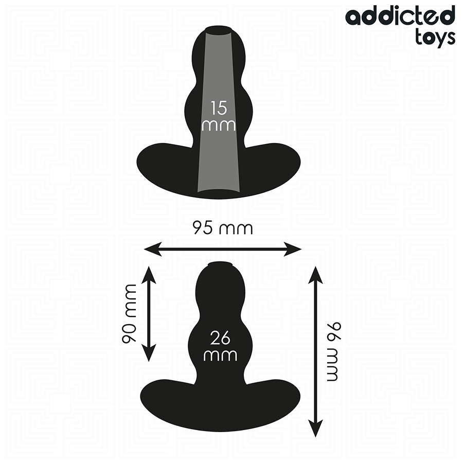 ADDICTED TOYS - PLUG ANAL CREUX TAILLE M 9,6 CM – Image 5