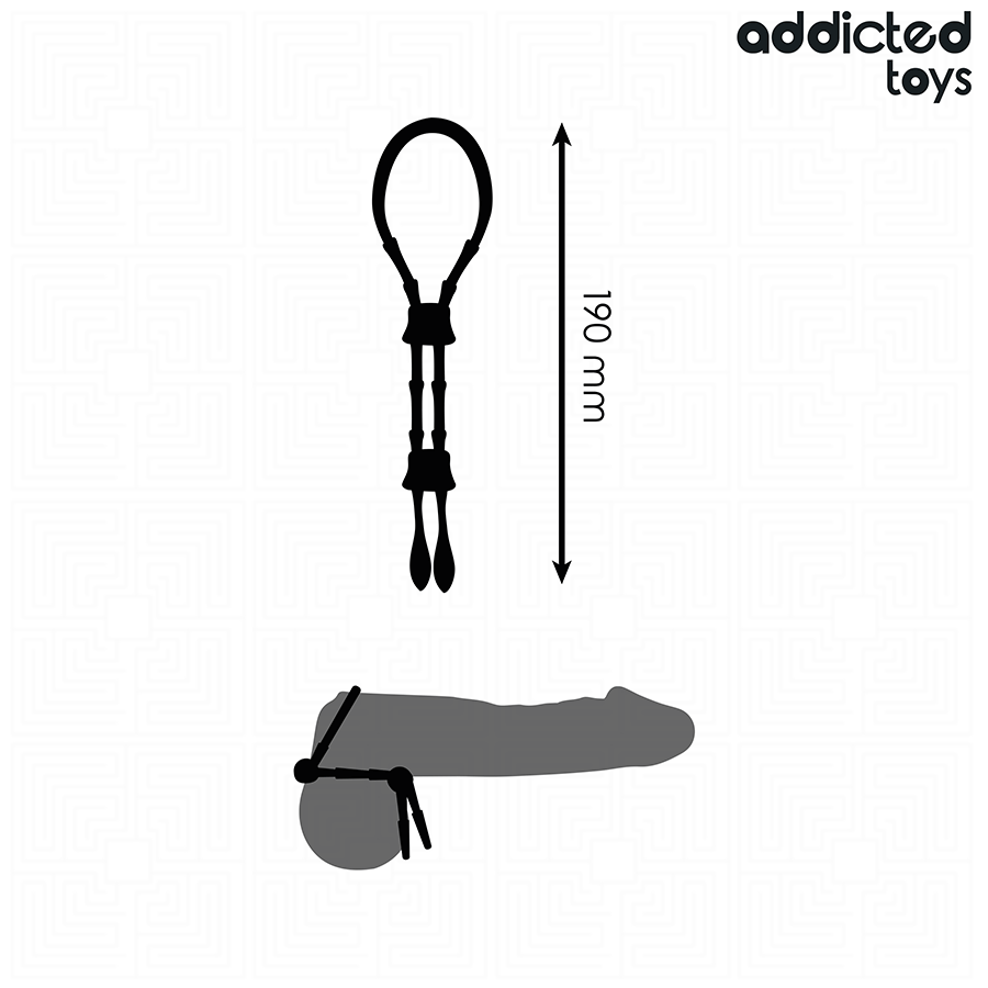 ADDICTED TOYS - CORDE EN SILICONE RÉGLABLE POUR LE PÉNIS – Image 5