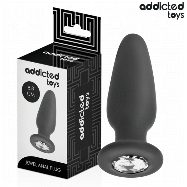 ADDICTED TOYS - PLUG ANAL AVEC BIJOU TAILLE S 8,8 CM